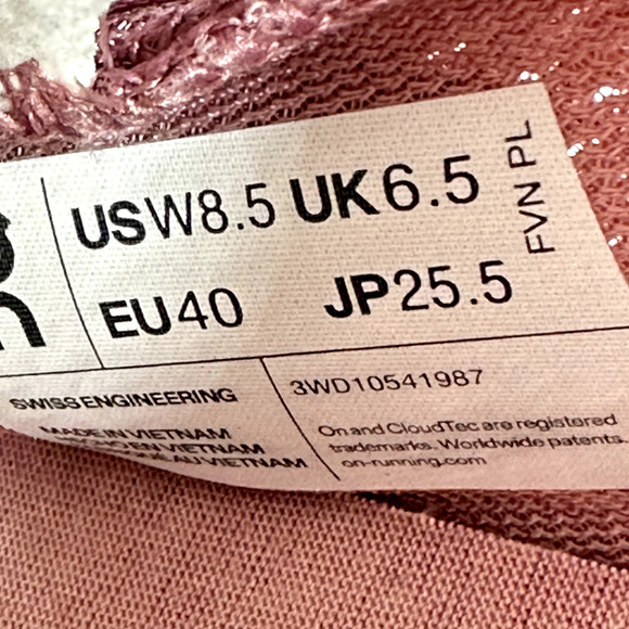 On Cloud 5 Coast Wome's 8.5 Running Shoes Pink Sneakers Athletic - Picture 10 of 11